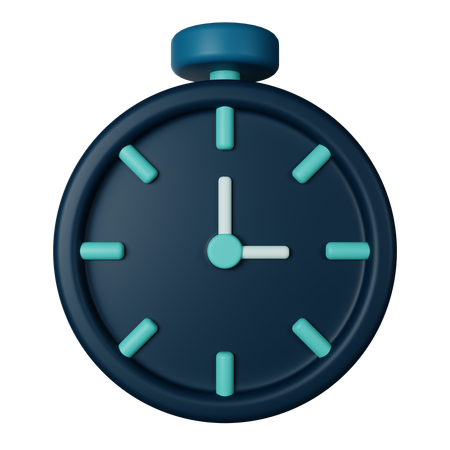 Chronomètre  3D Icon