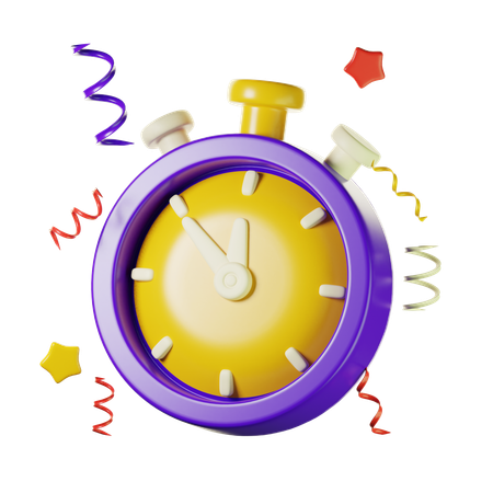 Chronomètre  3D Icon