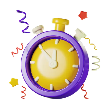 Chronomètre  3D Icon