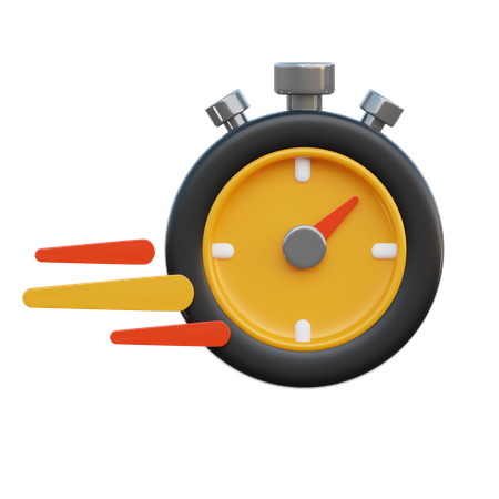 Chronomètre  3D Icon