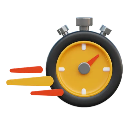 Chronomètre  3D Icon