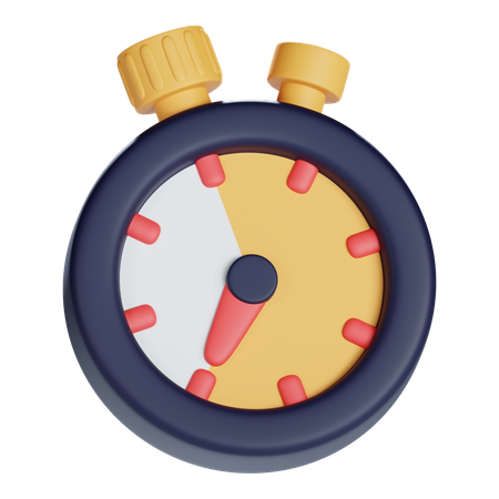 Chronomètre  3D Icon