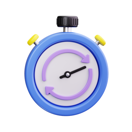 Chronomètre  3D Icon