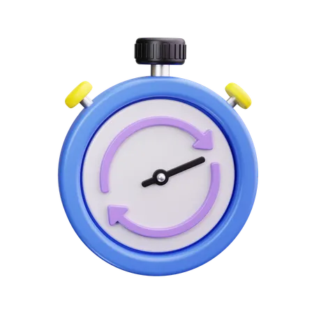 Chronomètre  3D Icon