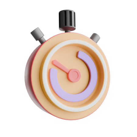 Chronomètre  3D Icon