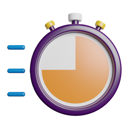 Chronomètre  3D Icon