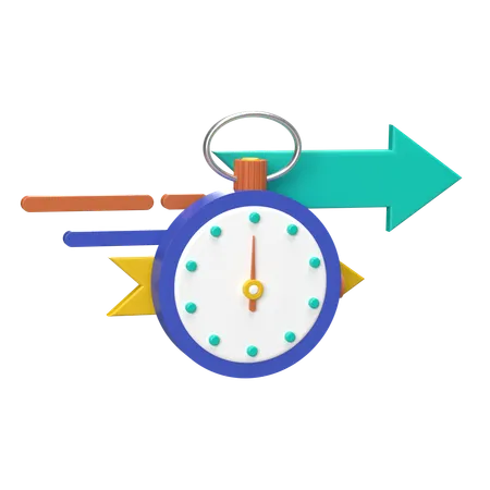 Chronomètre  3D Icon