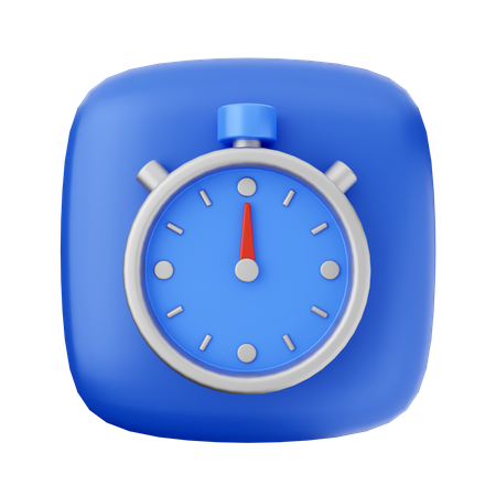 Chronomètre  3D Icon