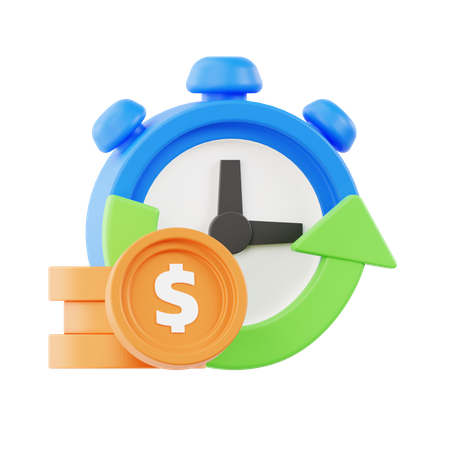 Chronomètre  3D Icon