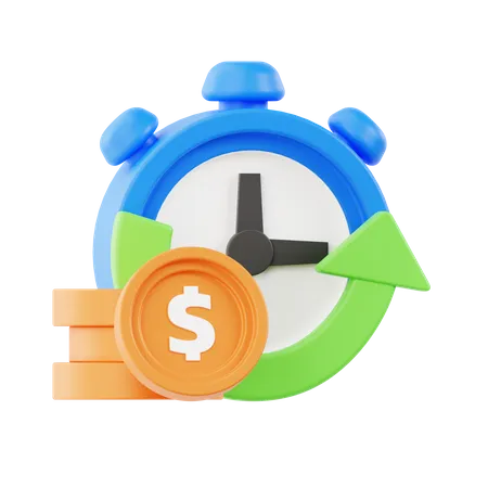 Chronomètre  3D Icon