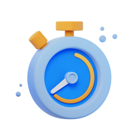 Chronomètre  3D Icon