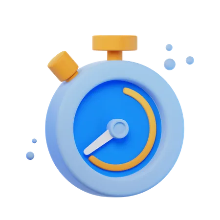 Chronomètre  3D Icon