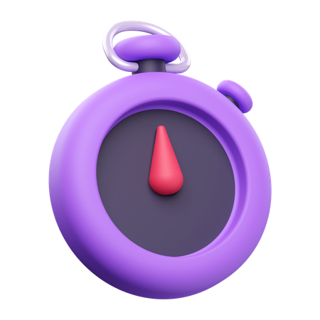 Chronomètre  3D Icon