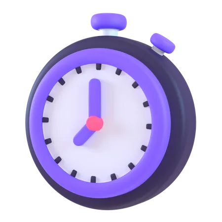 Chronomètre  3D Icon