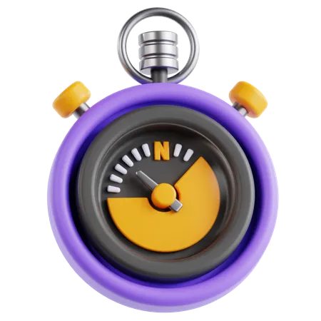 Chronomètre  3D Icon