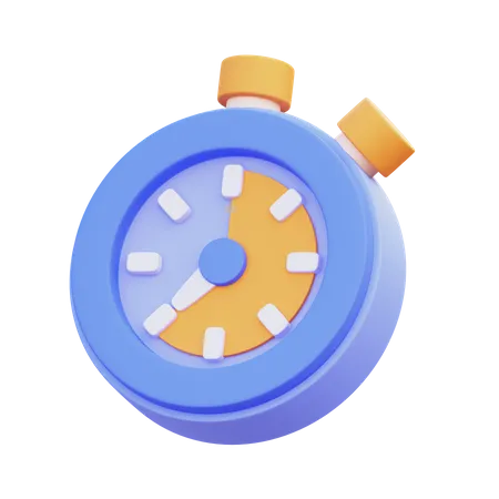 Chronomètre  3D Icon