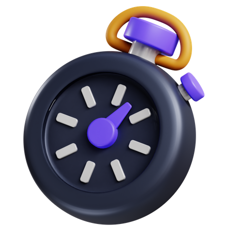 Chronomètre  3D Icon