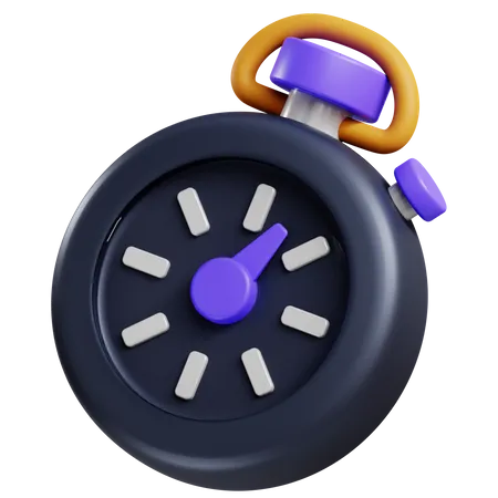 Chronomètre  3D Icon