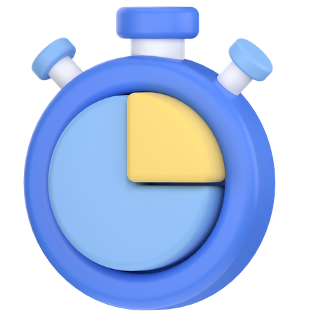 Chronomètre  3D Icon