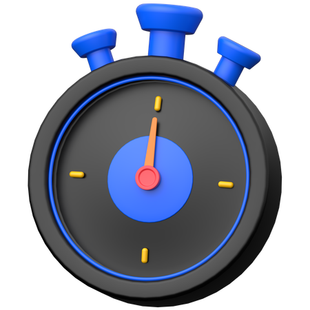 Chronomètre  3D Icon