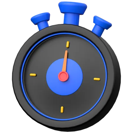 Chronomètre  3D Icon