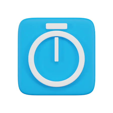 Chronomètre  3D Icon