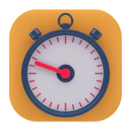 Application chronomètre  3D Icon