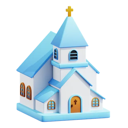 Chruch Building  3D Icon