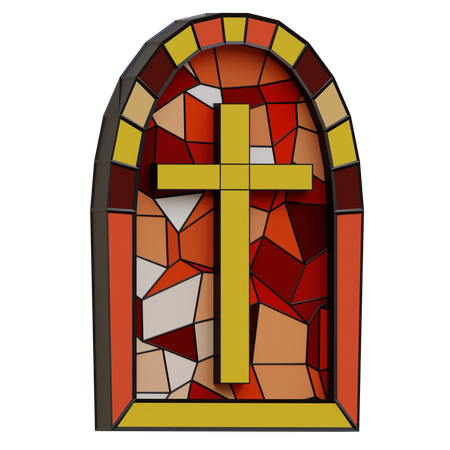 Chruch Stained Glass  3D Icon