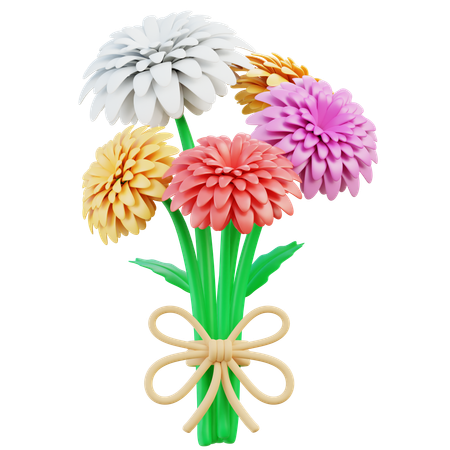 Bouquet de chrysanthèmes  3D Icon