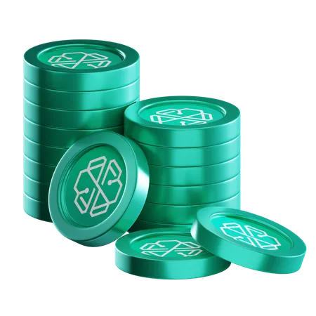 Chsb Coin Stacks  3D Icon