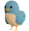 Chubby Blue Bird