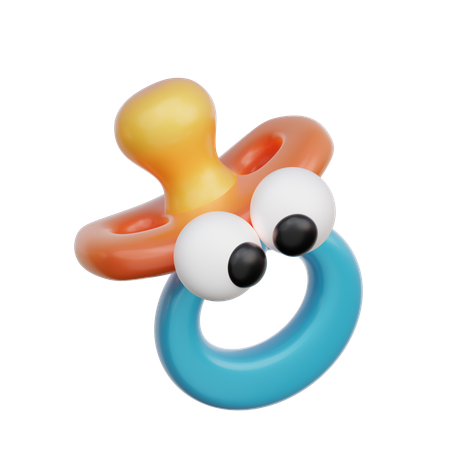 Chupeta de bebê  3D Icon