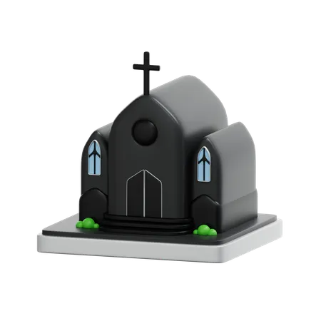 3 D Church Building 3D Icon