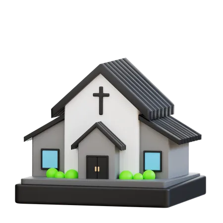3 D Church Illustration 3D Icon