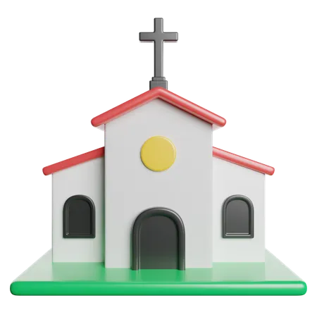 교회  3D Icon