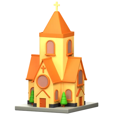 Church  3D Icon