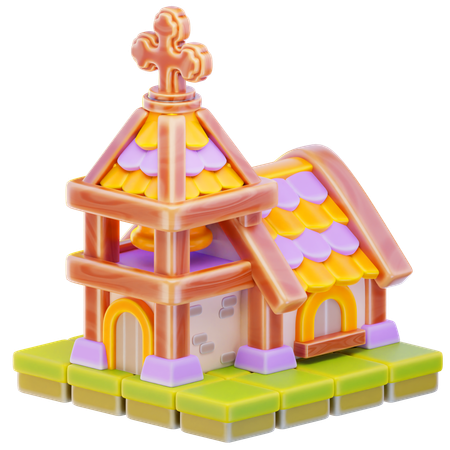 Church  3D Icon