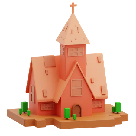 Church  3D Illustration