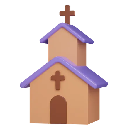 Church Building  3D Icon