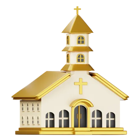 Church Building  3D Icon