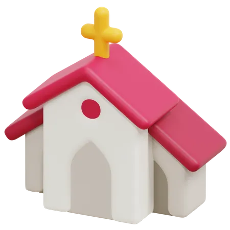 Church Building  3D Icon