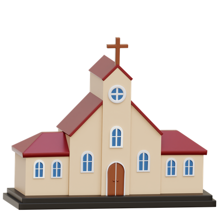 Church Building  3D Icon