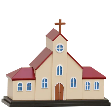 Church Building  3D Icon