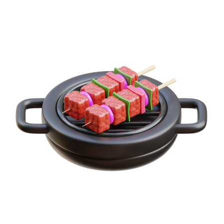 Churrasco  3D Icon