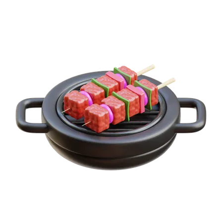 Churrasco  3D Icon