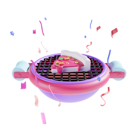 Churrasco  3D Icon