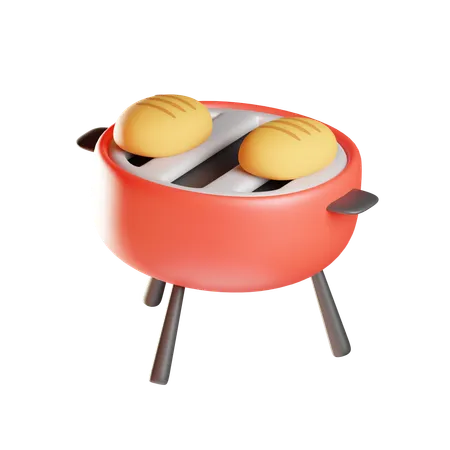 Churrasco  3D Icon