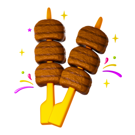 Churrasco  3D Icon