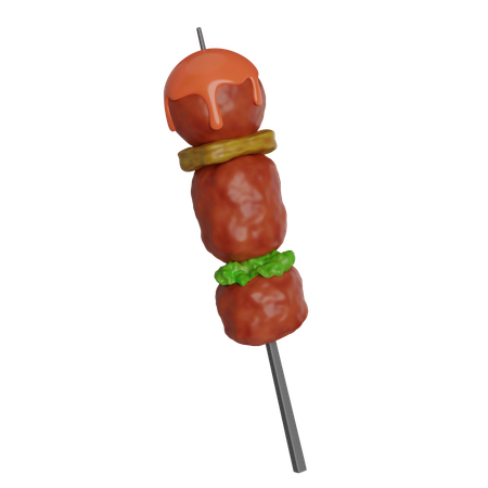 Churrasco satay  3D Icon